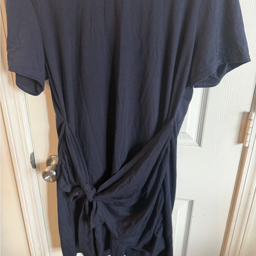 Stylish Navy Short Sleeve dress